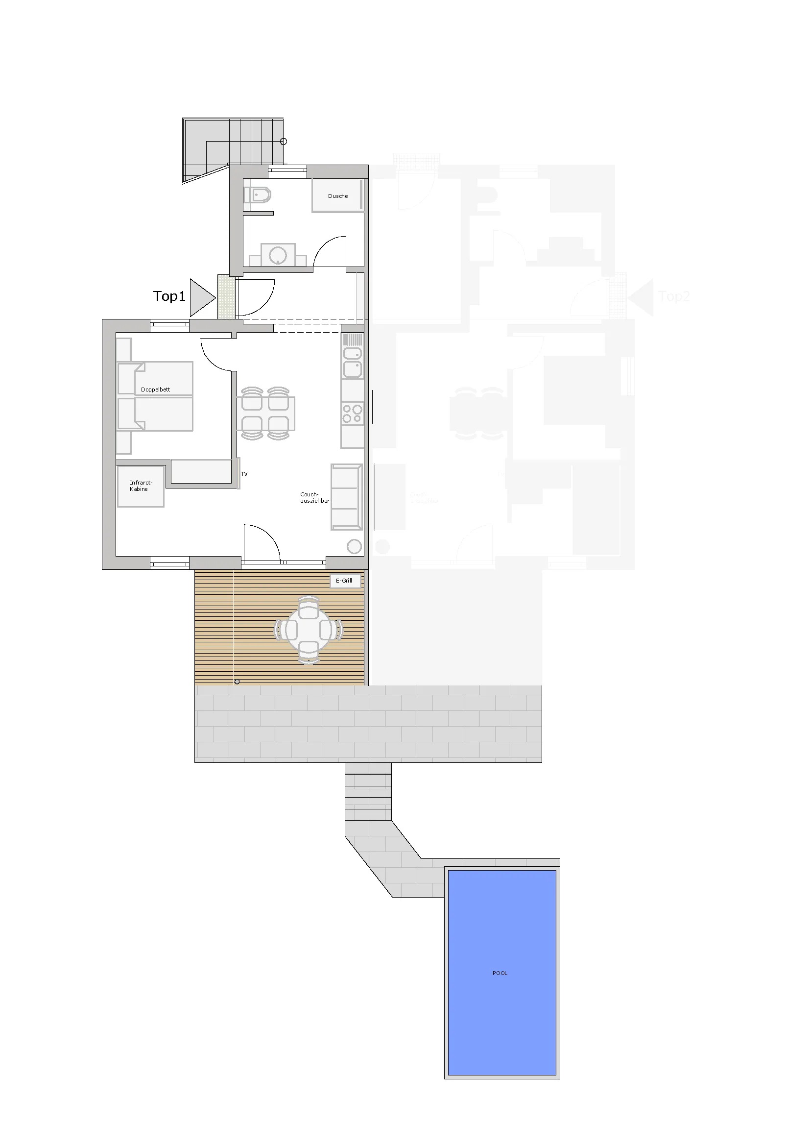 Grundriss Apartment Relax 1